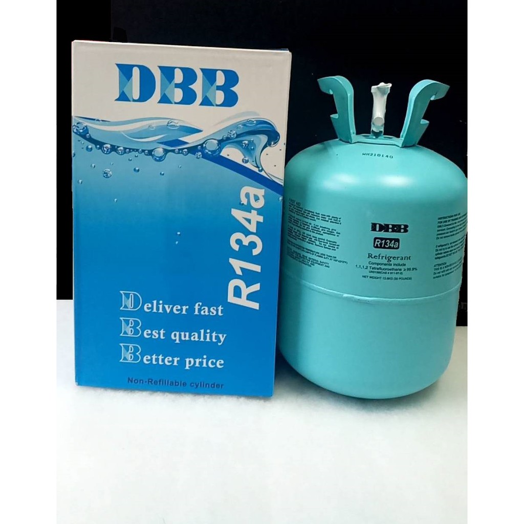 น้ำยา R134a  ยี่ห้อ DBB ขนาด 13.6 กิโลกรัม  เกรด พรีเมี่ยม