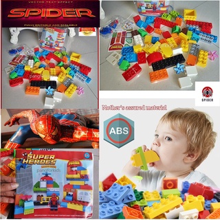 LEGO SPIDERMAN ตัวต่อของเล่นคุณภาพ พร้อมหุ่นและสติ๊กเกอร์