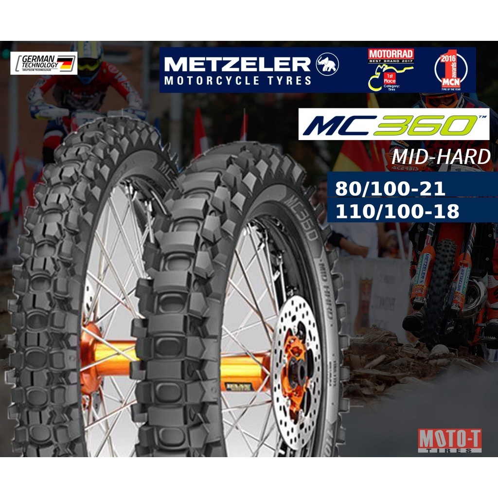 (โปรโมชั่น ลด 15%) ยางวิบาก Metzeler MC360 (MID-HARD)
