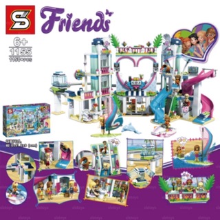 ตัวต่อเลโก้จีน 01068 Friends Heartlake City Resort จำนวน 1150pcs มาใหม่ล่าสุด เลโก้เฟรน Girls Club