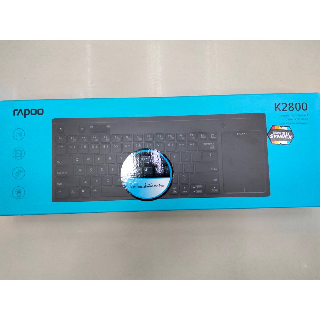 Rapoo K2800 Wireless Touch Keyboard คีย์บอร์ดไร้สาย