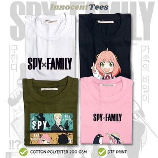 เสื้อยืด[INNOCENTTEES] SPY X FAMILY TSHIRT II ANIME TSHIRT II SMALL TO 2XL