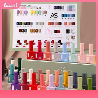 สีเจล สีทาเล็บเจล NEW AS ยาทาเล็บสีเจล ชุดที่ 1 ( รหัส 01-30 ) ขวดใหม่ น่ารัก สไตล์เกาหลี เฉด 15ml ยาทาเล็บเจล AS พร้อมส่ง!