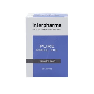 Pure Krill Oil น้ำมัน Krill สสกัด DHA สูง ลดสะสมไขมันหลอดเลือด เพิ่มคอลลาเจน เสริมการทำงานของสมองโดย Interpharma