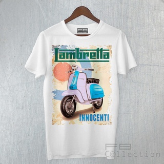 เสื้อยืด Unisex เสื้อยืด Uomo Lambretta Incenti 50 125,สกู๊ตเตอร์สไตล์อิตาลีวินเทจเวสป้าปี150