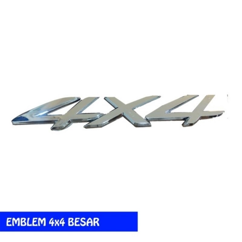โลโก้ CHROME EMBLEM 4 X 4 ขนาดใหญ่และเล็ก