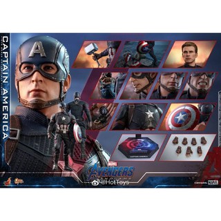 HOT TOYS Avengers Endgame Captain America โมเดลกัปตันอเมริกา ภาคเอนเกม ของใหม่