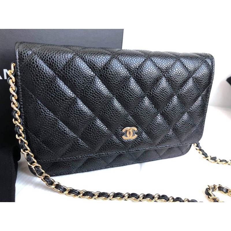 Like new Chanel woc black caviar