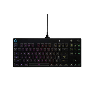 Logitech G Pro X RGB TKL Gaming Keyboard GX Tactile Clicky คีย์บอร์ดเกมมิ่ง สามารถถอดเปลี่ยนสวิทซ์คีย์บอร์ดได้ - (Black)