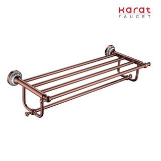 Karat Faucet ชั้นวางผ้า สีโรสโกลด์ (ความยาว 60 ซม.)