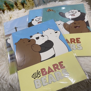 ***แท้100% สมุดริมด้ายB5 we bare bear เส้นบรรทัด กระดาษถนอมสายตา