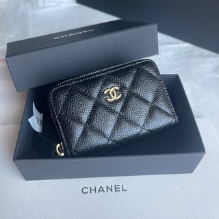 CHANEL CARD MINI WALLET  CAVEAR 💛        เป็นกระเป๋าใส่การ์ดหรือใส่แบงค์รุ่นใหม่