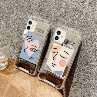 เคสโทรศัพท์มือถือแบบกระจก ลายแอปสแตรกท์ สําหรับ Iphone 12promax 11 14promax 13 678plus xs xr