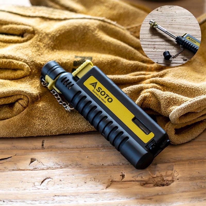 ไฟแช็คฟู่ Soto Torch/Sliding Gas Torch ST-480C Olive พร้อมจัดส่งส่ง