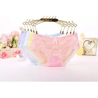 💥Lookmebra_SHOP💥 (N106กางเกงในสุด Sexy ปักลายลูกไม้ ผ้าสวยมาก
