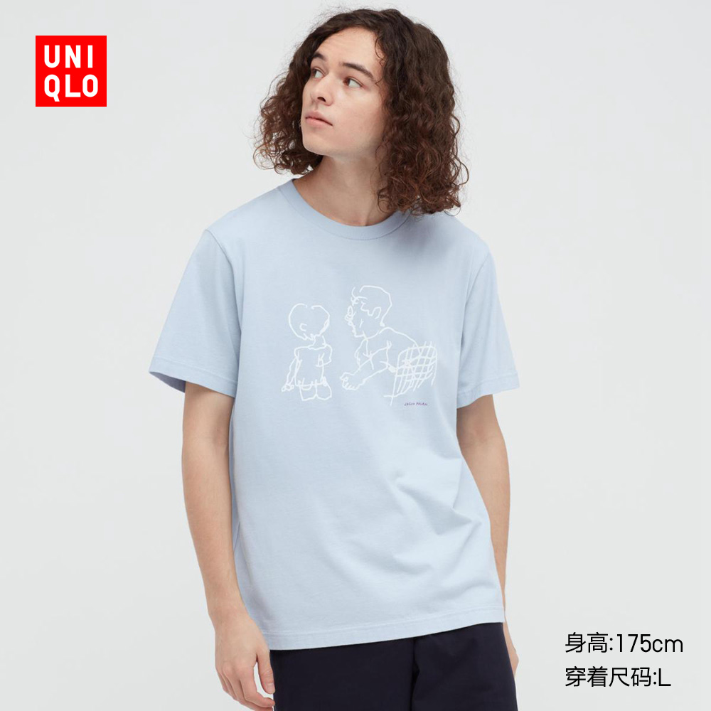 ( Ut ) เสื้อยืดแขนสั้นพิมพ์ลาย Jason Polan ( 437287 Uniqlo ) สําหรับผู้ชายและผู้หญิง