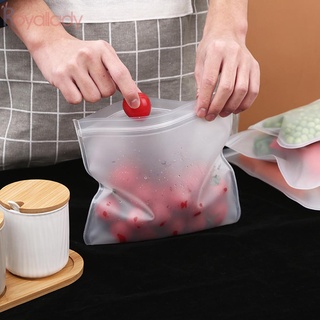 #ROYALLADY#Storage Bags Thick Silicone Food Grade EVA Freezer Bag Non-toxic Reusable