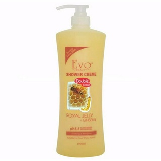 🐝 อีโว ครีมอาบน้ำนมผึ้งผสมโสม | Evo Shower Creme Royal Jelly + Ginseng 1000ml