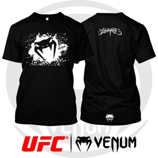 เสื้อวินเทจชาย - ชุดต่อสู้UFCMMAVenumThrethสีขาวรุ่นซูเปอร์พรีเมี่ยมเสื้อยืดUnisexมีจําหน่ายขนาดใหญ