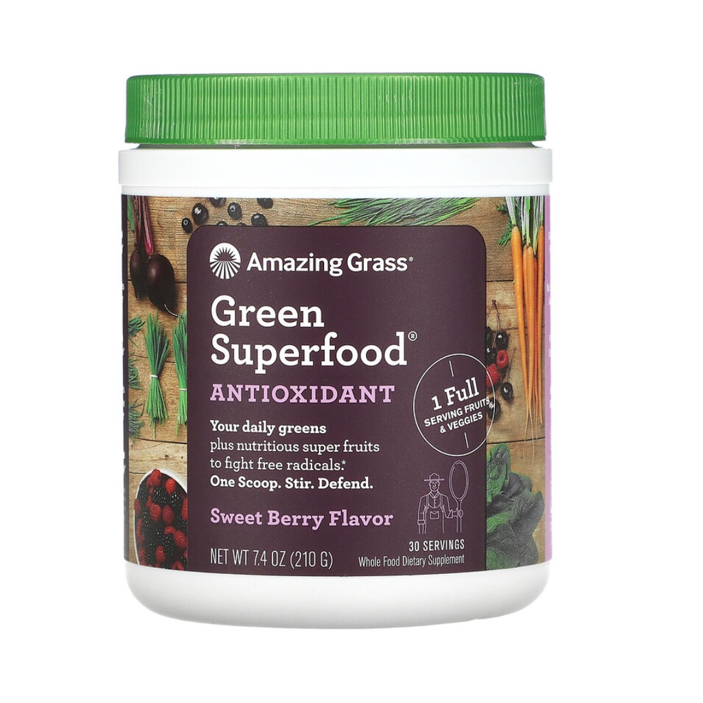 Amazing Grass, Superfood Antioxidant, Sweet Berry, 7.4 oz