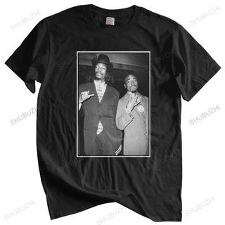 เสื้อยืดผ้าฝ้ายพรีเมี่ยม เสื้อยืด ผ้าฝ้าย พิมพ์ลาย Snoop Doggy Doggy 2pac แฟชั่นฤดูร้อน สําหรับผู้ชาย