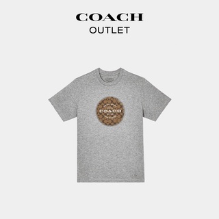 เสื้อยืดแขนสั้นลําลอง ผ้าฝ้าย พิมพ์ลาย Coach สไตล์คลาสสิก แฟชั่นฤดูร้อน สําหรับผู้ชาย