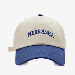 Mg STUDIO/ “NEBRASKA” หมวกปักลายตัวอักษร