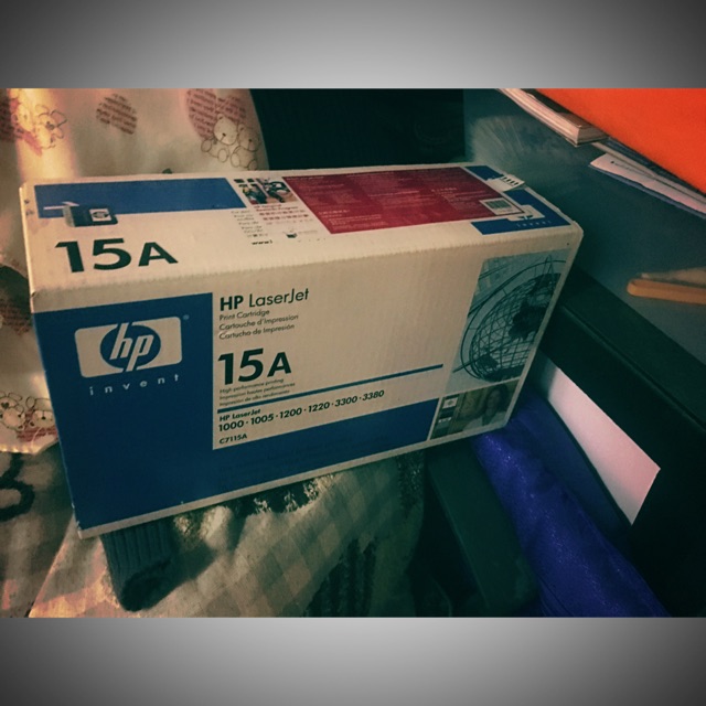 หมึก hp 15a ของแท้ c7115a laser printer