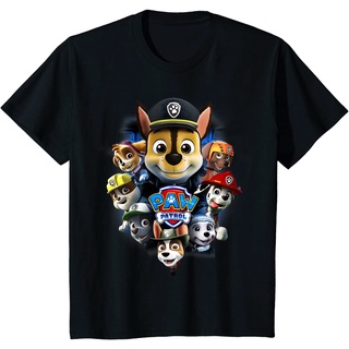 เสื้อยืดผ้าฝ้ายพรีเมี่ยม เสื้อยืด พิมพ์ลาย Paw Patrol