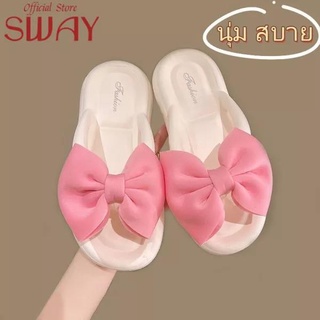 SWAY รองเท้าแตะ ผู้หญิง เกาหลี แฟชัน รองเท้าส้นสูง (Shoot one size bigger) SW22080103