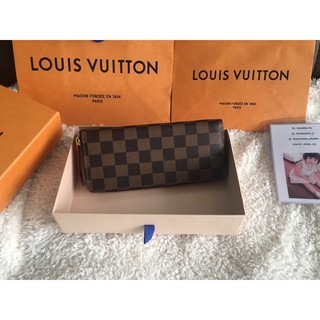 New LV clemence damier red dc20