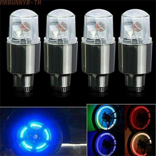 4pcs Car Auto Wheel Tire Tyre Air Valve Stem LED Light Cap Cover Accessories Top with colorful flash light