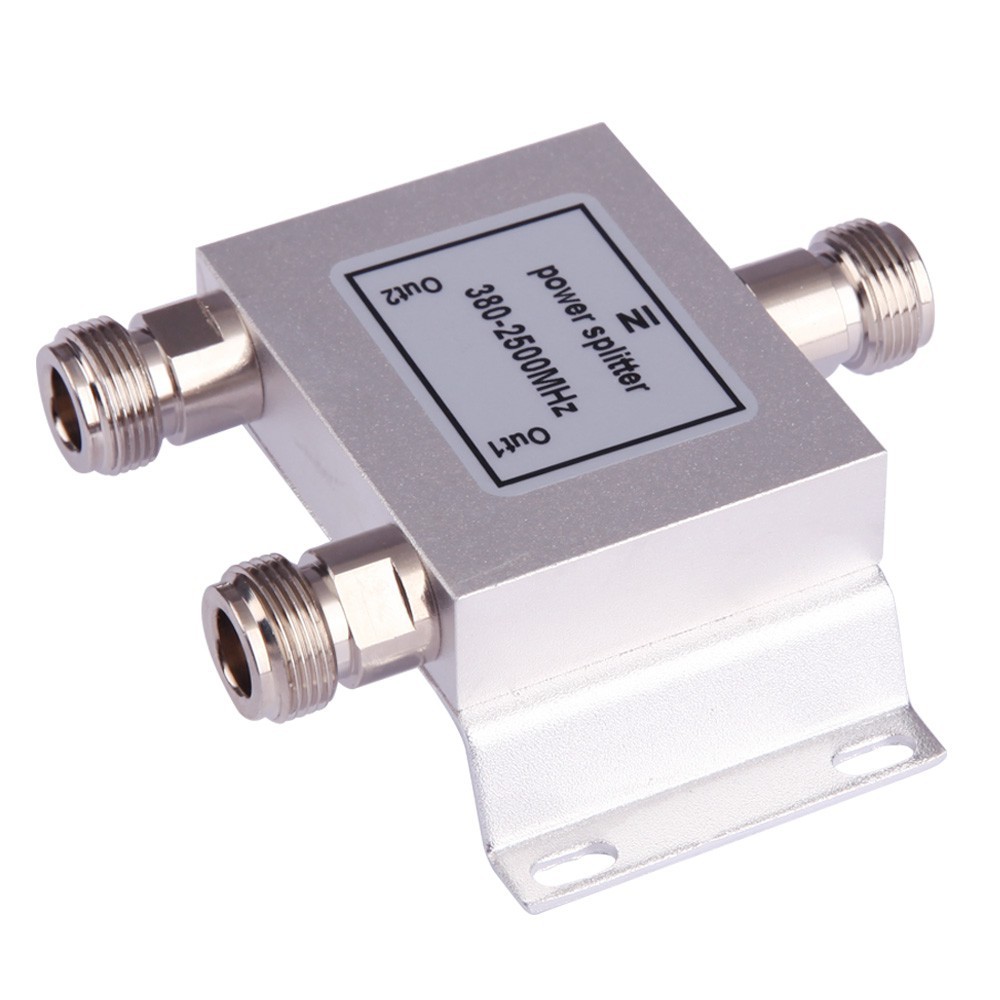 RF Splitter 2 Way Power Splitter 380-2500 MHz Signal Booster Divider N Female ราคา ถูกที่สุด ดีลบีเคเค แกลเลอรีภาพที่ 4