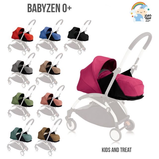 ?จัดส่งฟรี?ผ้าเบาะรถเข็น Babyzen รุ่น 0+ มาพร้อมผ้าหลังคาสีเดียวกัน ginger