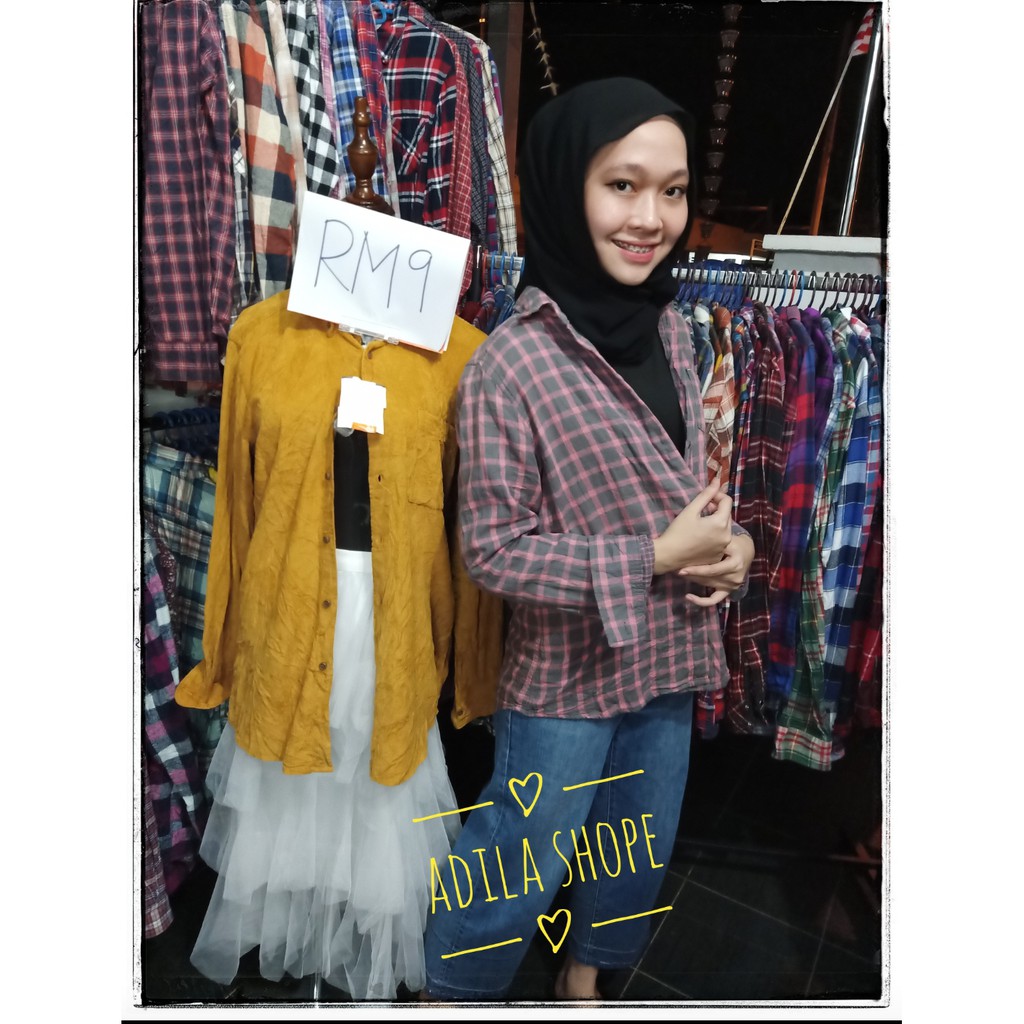 เวลาล็อค Live FLANNEL SHIRT/BOYFRIEND SHIRT+