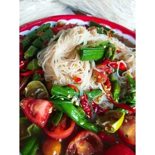 ☆ขนมจีนอบแห้งสูตรเส้นเล็กเหนียวนุ่ม(แพคเกจใหม่ น้ำหนัก 65g.)
