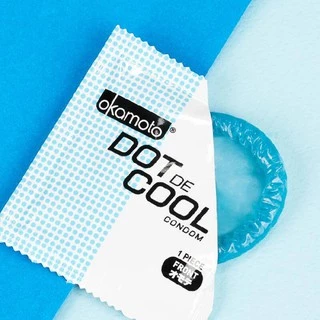 Okamoto Dot De Cool ถุงยางอนามัย ขนาด 52 มม. บรรจุ 1 กล่อง (2 ชิ้น)
