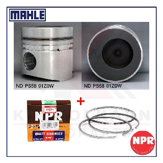 MAHLE ลูกสูบ+แหวน NPR สำหรับ NISSAN MK250 6925cc รุ่นเครื่อง FE6, FE6-T