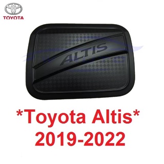 สีดำด้าน ครอบฝาถังน้ำมัน Toyota Corolla Altis 2019 - 2022 โตโยต้า โคโรล่า อัลติส ฝาถังน้ำมัน ครอบฝาถัง ถังน้ำมัน