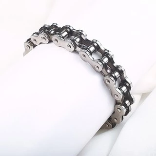 สร้อยข้อมือจักรยาน สร้อยข้อมือสแตนเลสผู้ชาย เครื่องประดับโซ่รถจักรยานยนต์