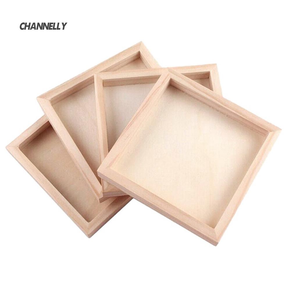 ■Cy Wood Plate Tray Bottom Rack Pallet สําหรับหกด้านภาพวาด Building Block ของเล่น