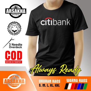เสื้อยืด ผ้าฝ้าย ลาย CitiBank 30S Arsakha สําหรับผู้ชาย