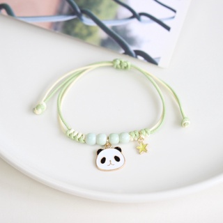 SENSES// Japanese Korean Cartoon Ceramic Bracelet Couple Girlfriends Bracelet Jewelry for Women Carrying Strap Gift Bracelet BrdT