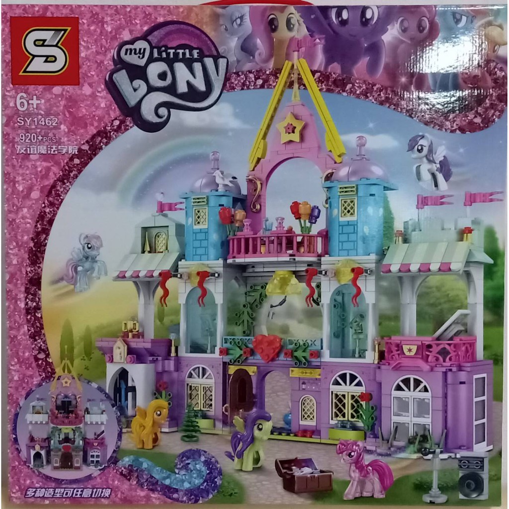 Toon-toys เลโก้ม้าโพนี่ SY1462 ปราสาทม้าโพนี่ ชุดใหม่ กล่องใหญ่ จำนวน920ชิ้น