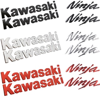 สติกเกอร์โลโก้สัญลักษณ์นินจา kawasaki 3 มิติ แบบนิ่ม สําหรับติดตกแต่งรถจักรยานยนต์ จํานวน 1 คู่