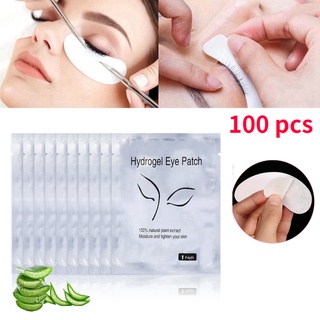 Eyelash Pad 100 Pairs-Lint-Under-Eye-Patch-Gel-Pad-Patches-for-Eyelash-Extensions-Supply-Tape  100P