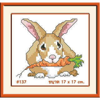 ไอแอมครอสติช iamcrossstitch DIY รหัสTmini-137 17x17 cm. ชุดอุปกรณ์งานฝีมือปักครอสติชครบชุด