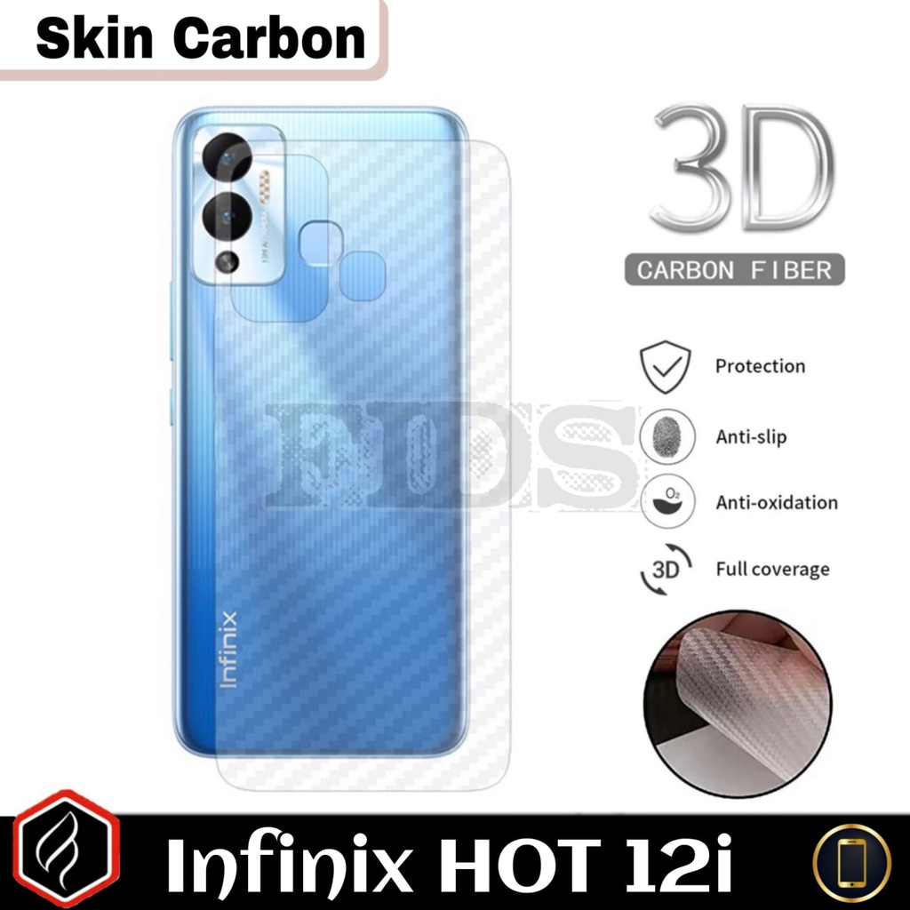 Infinix Hot 12i Carbon Skin Premium Anti-Scratch และ Anti-Fungus Carbon Skin Hot 12i