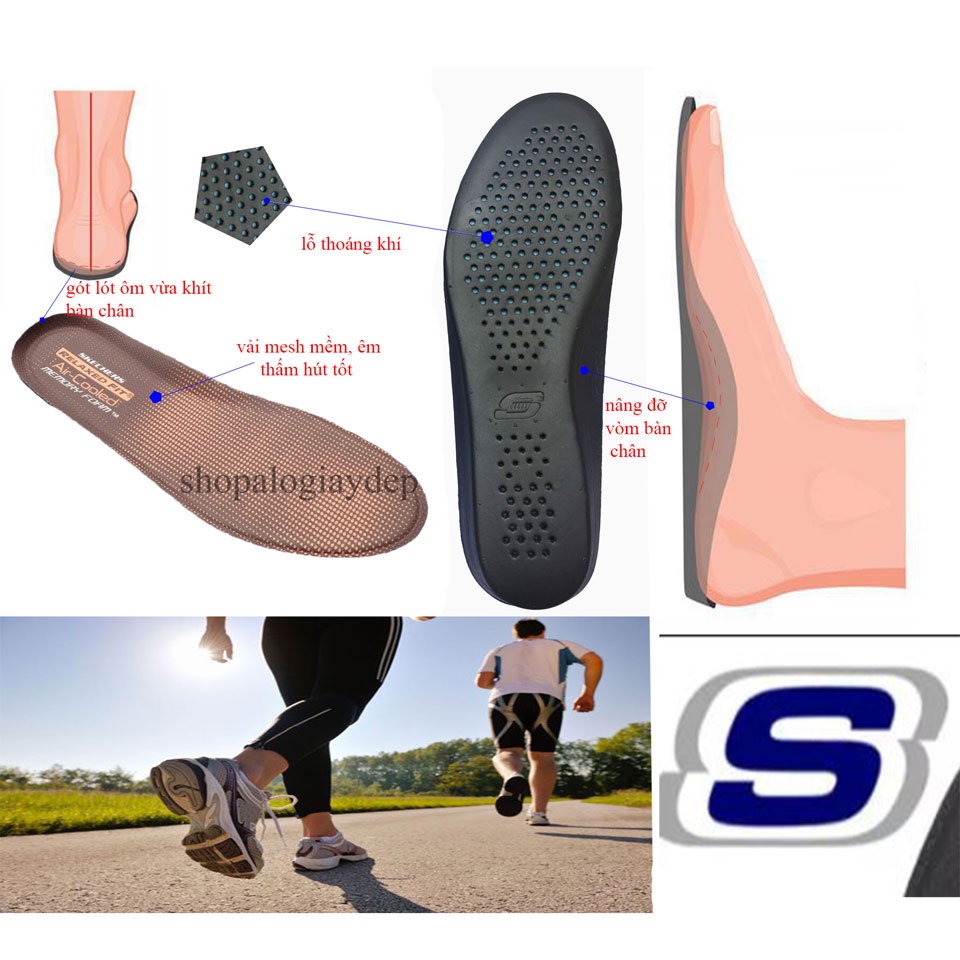 พื้นรองเท้า Skechers ที่ยอดเยี่ยม สบายสุด เท่