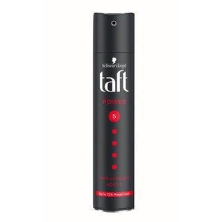 taft Power Hair Lacquer สเปรย์จัดแต่งทรงผม ชนิดไม่ต้องล้างออก อยู่ทรงระดับ 5  อยู่ทรงนาน 72 ชม.